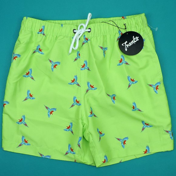 Franks Australia Swim Trunks Tropical Birds NWT